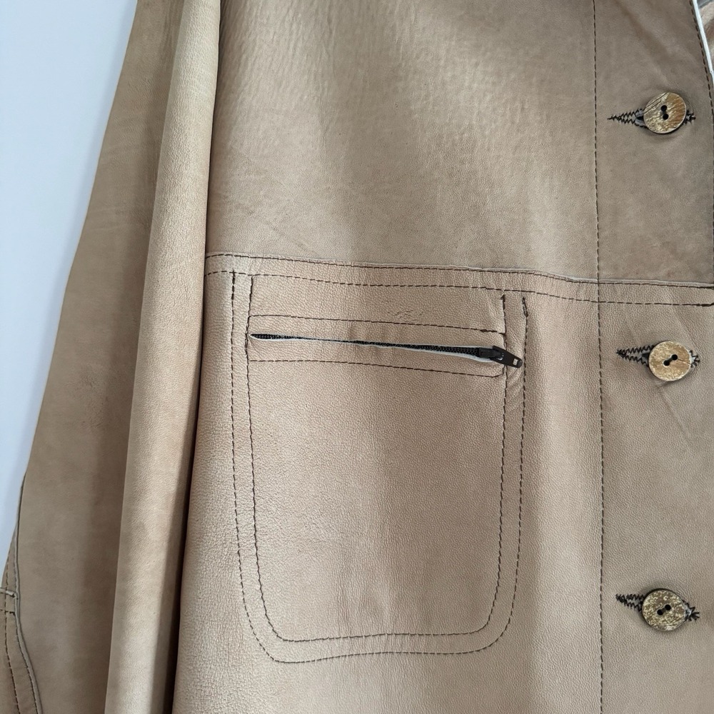 Overland Men's Genuine Suede Reversible Shacket 38 Shirt Jacket Made USA Western - Picture 7 of 14